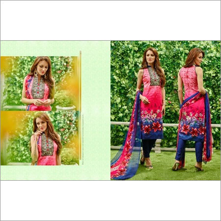 Kesar Karachi cotton printed suit