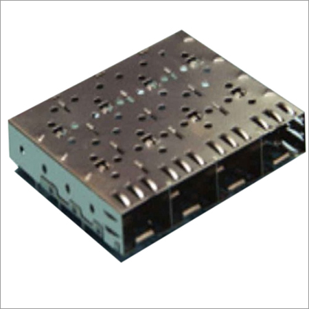 SFP Cage 1x4 Dip Solder