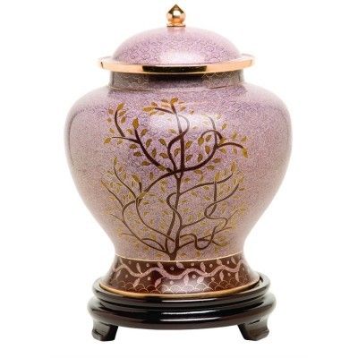 Pink Cloisonne Cremation Urns