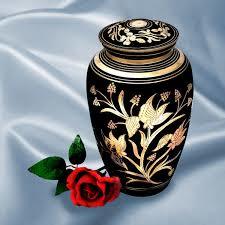 Black & Gold Design Cremation Urns