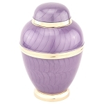 Purple Mina Solid Brass Urn