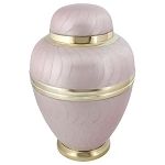 Pearl White Brass Cremation Urns