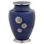 Cherish Blue Brass Cremation Urn