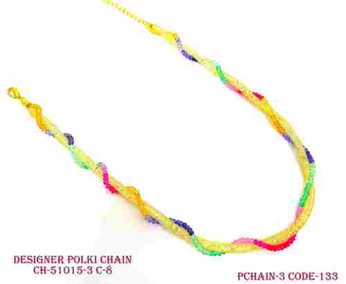 DESINGER POLKI COLORFUL CHAIN