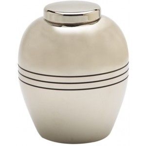 Silver Brass Cremation Urn