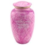 Pink Brass Cremation Urn