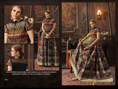 Affectionate Multi Colour Anarkali Salwar Kameez