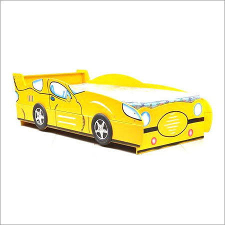 Kids Car Bed - Color: Yellow