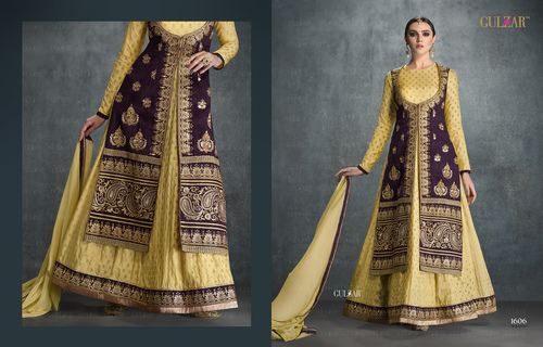 Intriguing Banglori Silk Anarkali Salwar Kameez