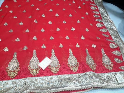 Net and Jorjet Party Wear Saree