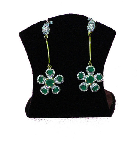 Green Stone Earrings