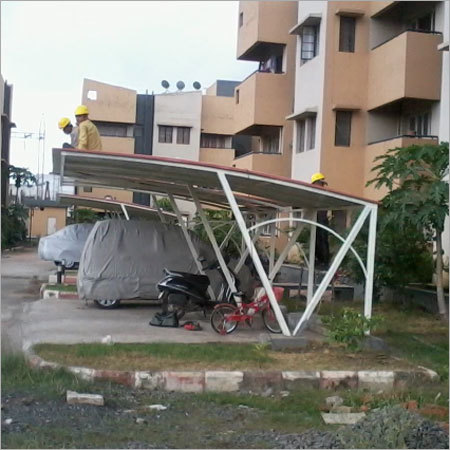 Color Coated Car Parking Shade