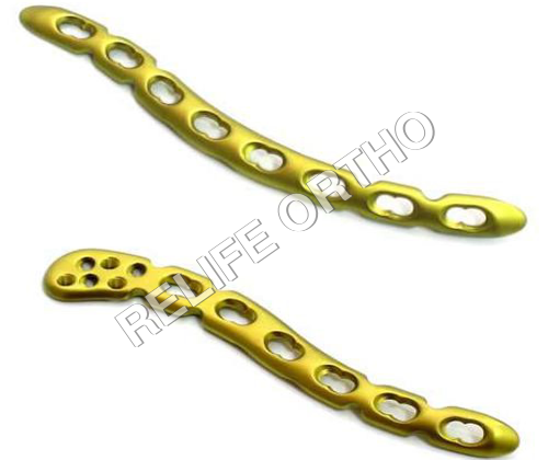 Superior Anterior Clavicular Plate - Titanium, Variable Dimensions, Gold Finish | Stable Fixation, Low Profile, Anatomical Design, Lightweight