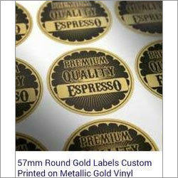 Gold Printed Labels