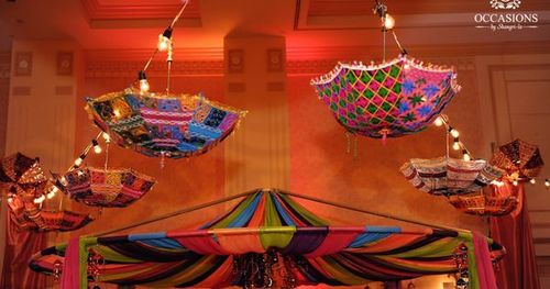 Multi Color Gujarati Wedding Umbrella