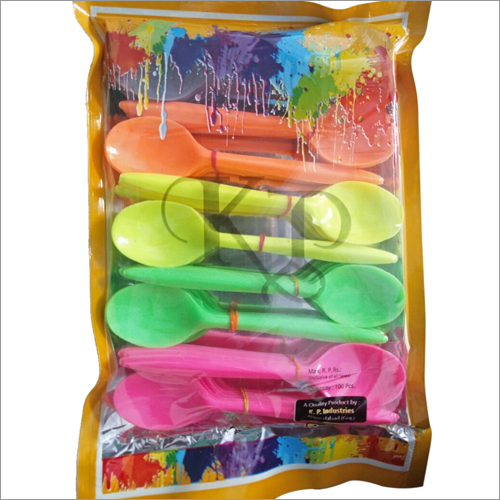 Colored Plastic Spoon