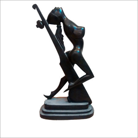 Black Stone Modern Statue