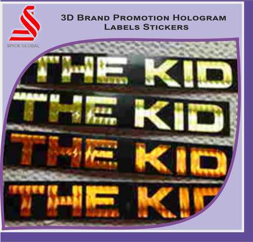 Pet Brand Promotional 3D Hologram Labels Stickers