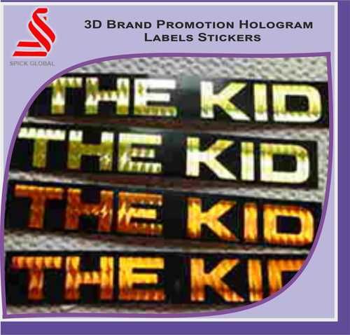 Brand Promotional 3D Hologram Labels Stickers