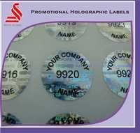 Promotional Authentic Serial Number Holographic Labels