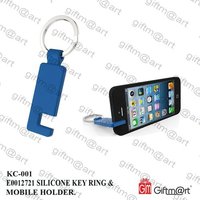 Silicon Mobile Holder Keychain