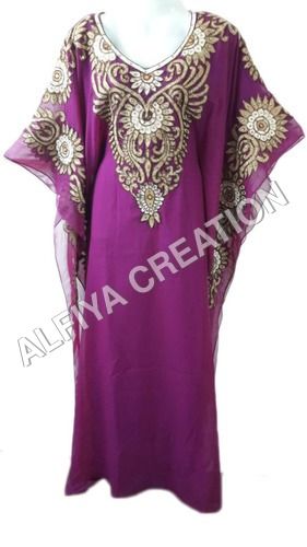 Gorgeous Fancy Dubai Farasha Kaftan Jalabiya