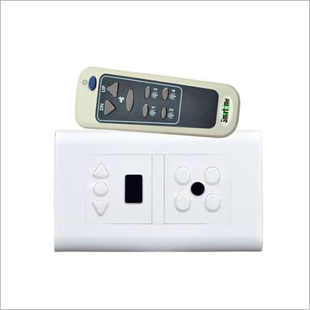 White Remote Control Switch For 4Light 1Fan With Roma Body