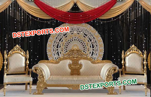 Asian Wedding Golden Stage Furniture