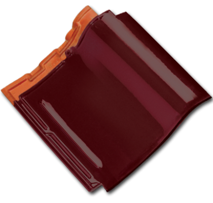 M Class Roof Tile Maroon Glossy
