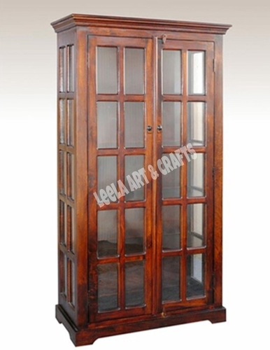 Wooden Glass Almirah Wooden Glass Almirah