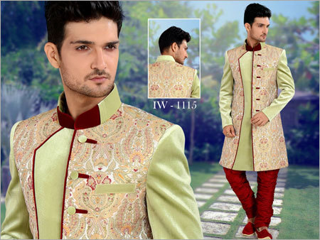 Green Traditional Sherwani