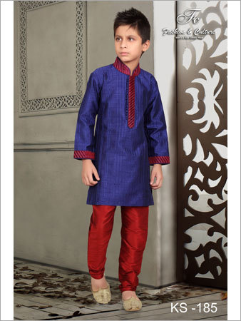 Blue Kids Kurta Pyjama
