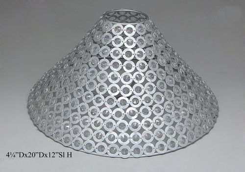 Cotton and Metal Lamp Shades