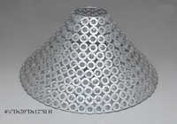 Cotton and Metal Lamp Shades