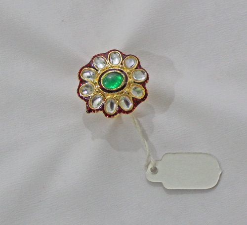 Ring - Gemstone Gold Ring Size 7-10 | Elegant Design, Fine Craftsmanship, Diamond & Emerald Accents, Luxury Appeal