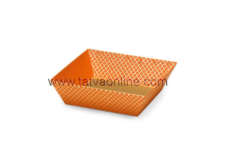 Orange Medium Square Tray