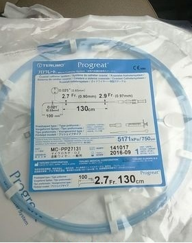 Blue And Transparent Micro Catheter Progreat