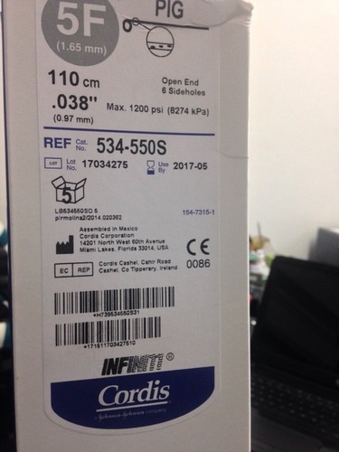 White Diagnostic Catheter Pigtail