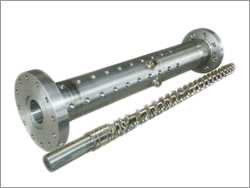 Single Screw Barrel - Hardened Steel, 100Mm Diameter x 1000Mm Length, Single Flight Screw Design, Ra 0.8ÎM Finish, +/- 0.01Mm Tolerance, 50Kg Weight, High Durability, Precise Engineering, Efficient Mixing, Easy Installation, Customizable Design