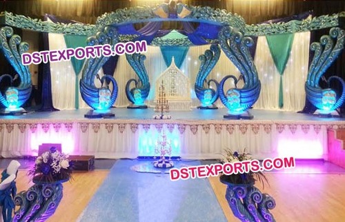 Peacock Theme Wedding Mandap