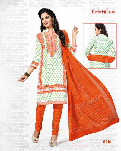 PUSHTI COTTON PRINTED DRESS MATERIAL