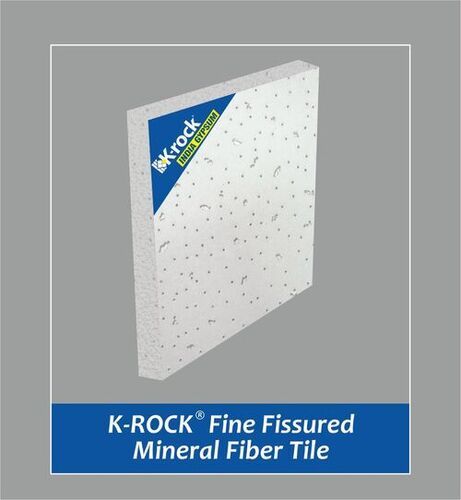 K-ROCK India Gypsum Fine Fissured Mineral Fiber Tile Square Edge