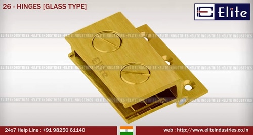 Pure Solid Brass Hinges Glass Type