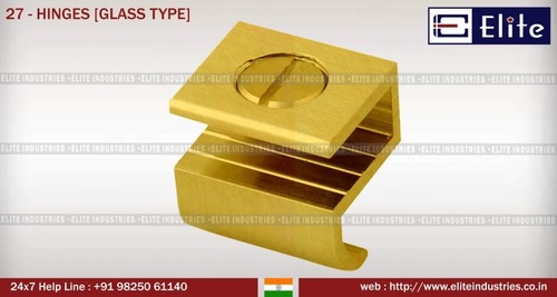 Pure Solid Brass Hinges Glass Type Without Ball Bearing