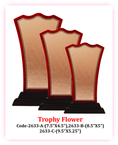 Wooden Trophy & Awards - Wood, Variable Size, Brown | Elegant Design, Polished Finish, Award Recognition, Motivational Tool