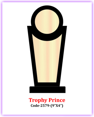 Wooden Trophy & Awards - Wood 9"x4", Beige, Black Frame | Elegant Design, Smooth Finish, Award Recognition