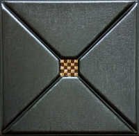 Coffee Brown 3d Leather Wall Panel Size: 20-50 Inch