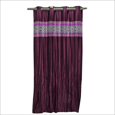 Readymade Curtains - Polyester, 7-9 Foot, Maroon | Pleated, Shrink Proof, Durable, Eye Pleasing, Striped Pattern