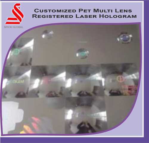 Pet Multi Lens Laser Hologram Labels Stickers