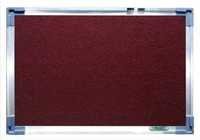 Metal Felt Notice Board (maroon)